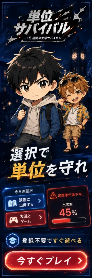 単位サバイバルをプレイする